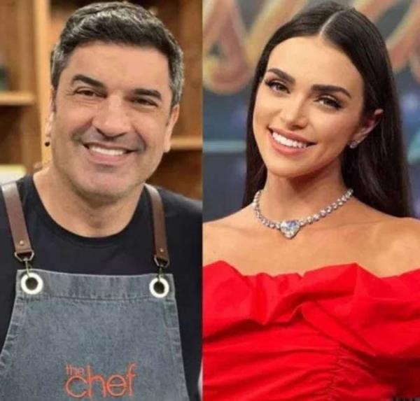 Ainda não se sabe como o casal se conheceu, e se a amizade com Faustão ajudou. Em maio, Edu fez uma linda homenagem para o amigo após participar de seu programa.  Parabéns, Faustão(Imagem:Reprodução)