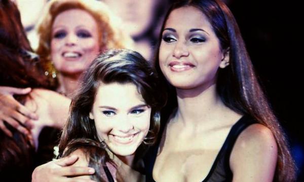 Carolina Dieckmann e Camila Pitanga no ano de 1993.(Imagem:Memória Globo)