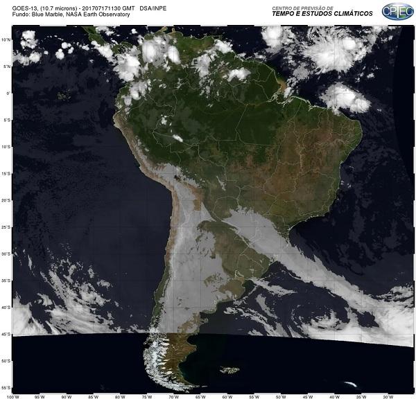 Climatologia deve ser abordada no Exame Nacional do Ensino Médio (Enem) 2022.(Imagem:Centro de Previsão de Tempo e Estudos Climáticos)