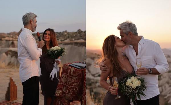 Na Capadocia, Flavia Alessandra e Otaviano Costa se casam de novo.(Imagem:Reprodução/Instagram)