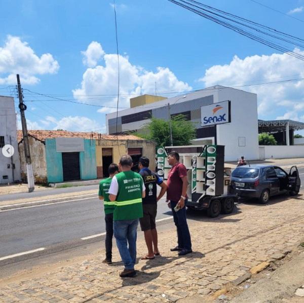 Fiscalização ambiental visa o controle da poluição sonora em Floriano.(Imagem:Reprodução/Instagram)