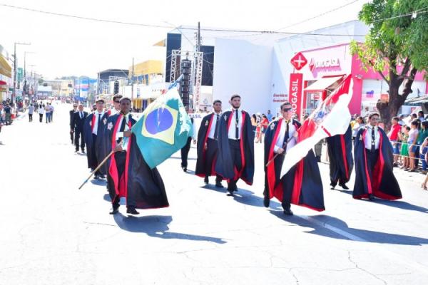 Desfile Cívico marca as comemorações pela Independência do Brasil em Floriano.(Imagem:Secom)