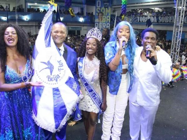 Ludmilla é anunciada como a nova intérprete da Beija-Flor de Nilópolis.(Imagem:Gabriel Rangel/AgNews)