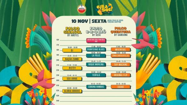 Programação do Festival Girasol(Imagem: Divulgação)