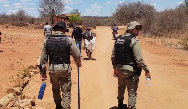 Prisão de suspeito de estuprar a própria filha adolescente.(Imagem:PM/PI)