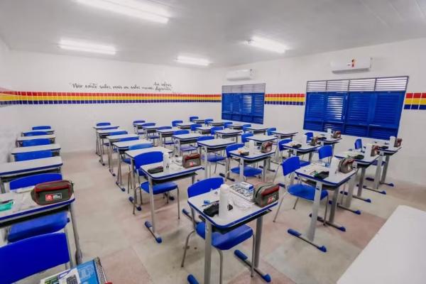 Sala de aula em escola municipal de João Pessoa.(Imagem:Sérgio Lucena/PMJP/Divulgação)