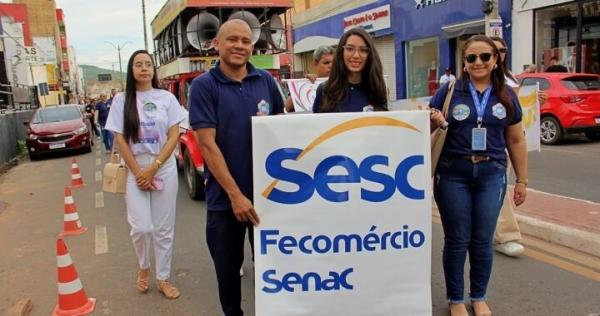 Colaboradores do Centro Educacional de Picos participam da Caminhada da Acessibilidade(Imagem:Divulga&ccedil;&atilde;o)