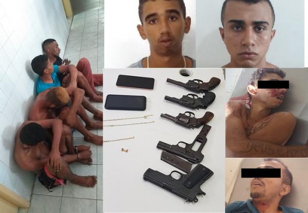 Dois mortos, 4 presos e 5 armas apreendidas em operação da Polícia Civil de Floriano.(Imagem:Divulgação)