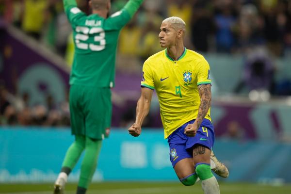 Richarlison brilhou e marcou os dois gols da estreia da Seleção Brasileira na Copa do Mundo Foto(Imagem:Lucas Figueiredo)