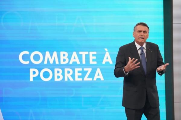 Jair Bolsonaro no último debate antes do segundo turno.(Imagem:Stephanie Rodrigues/g1 )