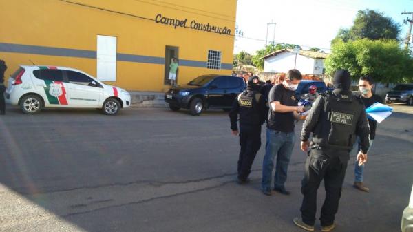 Mandado de busca e apreensão é cumprido em Amarante, no Piauí.(Imagem:Divulgação/Polícia Civil do Piauí)