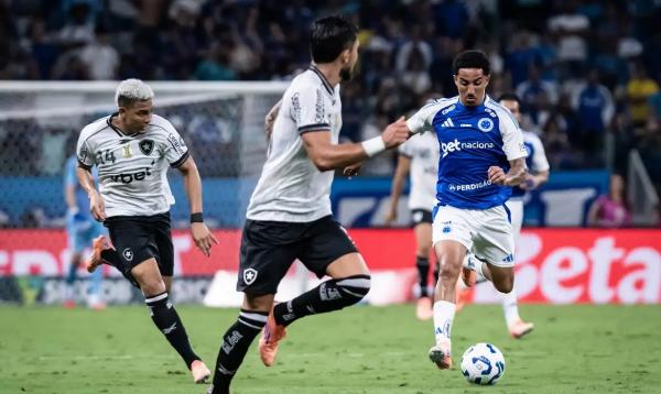 Brasileiro: Cruzeiro e Botafogo empatam no encerramento da 37ª rodada(Imagem:GUSTAVO ALEIXO/CRUZEIRO/DIREITOS RESERVADOS)
