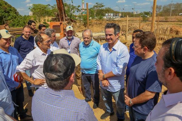 Ciro Nogueira visita Via Sul ao lado de Silvio Mendes e destaca importância da obra(Imagem:Guilherme Bruno/Ascom)