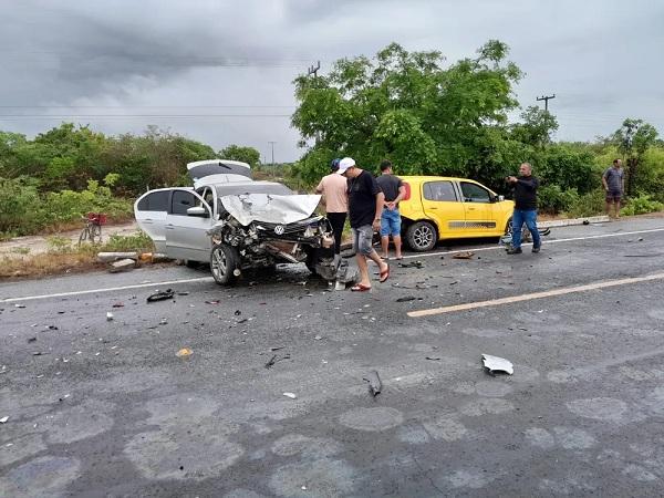  Acidente na BR-343 em Buriti dos Lopes, Norte do Piauí.(Imagem:Divulgação )