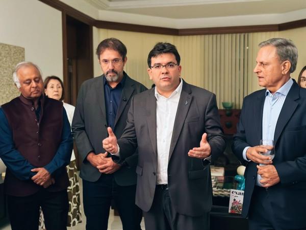 Rafael Fonteles participa de encontro com investidores no Consulado do Brasil em Mumbai, na Índia.(Imagem:Divulgação)