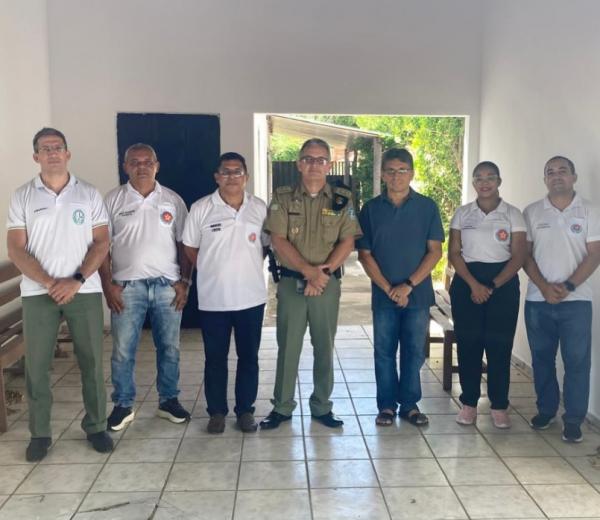 Comandante do  3º BPM realiza visita técnica ao Núcleo Regional de Saúde em Floriano.(Imagem:Reprodução/Instagram)