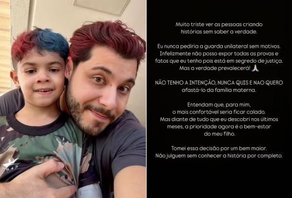 Murilo Huff fala sobre pedido de guarda unilateral de Léo, seu filho com Marília Mendonça.(Imagem:Reprodução/Instagram)