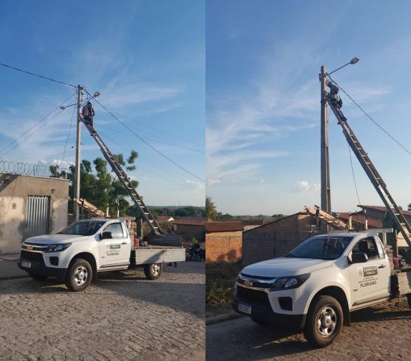 Prefeitura de Floriano realiza 590 serviços de iluminação pública no mês de outubro(Imagem:Secom)