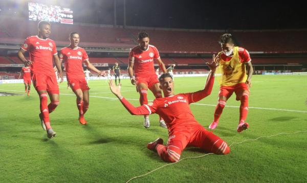 Yuri Alberto faz três; Cuesta e Caio Vidal completam a festa colorada.(Imagem:Ricardo Duarte/Internacional/Direitos Reservados)