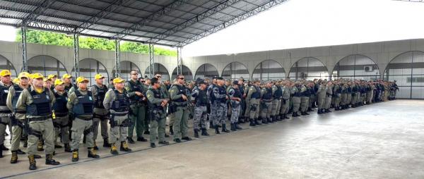 O evento refor&ccedil;ar&aacute; a seguran&ccedil;a p&uacute;blica no Piau&iacute; com moderniza&ccedil;&atilde;o de equipamentos e padroniza&ccedil;&atilde;o de fardamentos para agentes.(Imagem:Ascom PM)