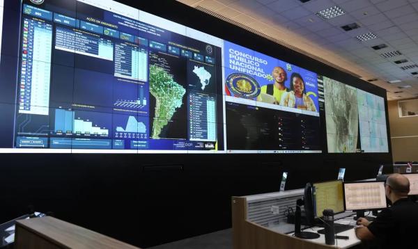 Painel de monitoramento com representante de todos os estados e DF.(Imagem:Valter Campanato/Agência Brasil)