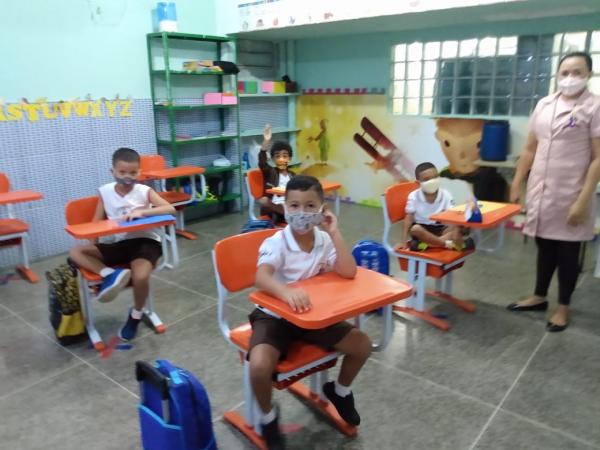 Escola Pequeno Príncipe volta às aulas do Ensino Infantil.(Imagem:FlorianoNews)