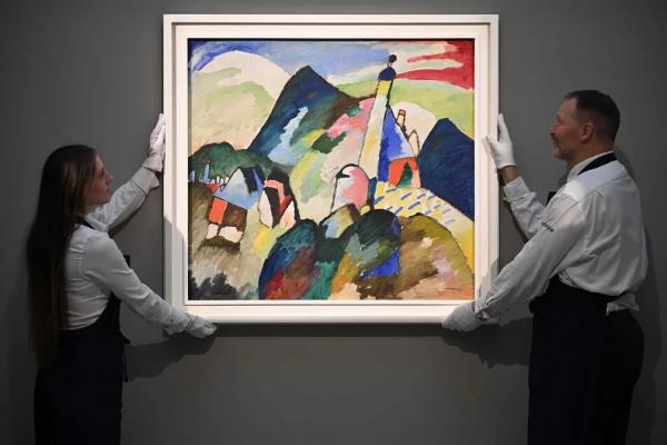 Obra-prima de Kandinsky é leiloada por cerca de R$ 233 milhões em Londres(Imagem:Divulgação)
