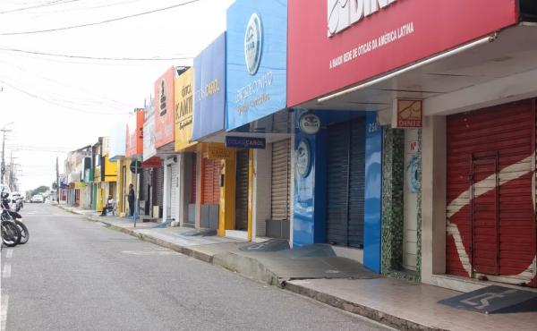  Centro de Teresina, capital do Piauí, no dia 9 de abril de 2021.(Imagem:Andrê Nascimento/ G1 PI )