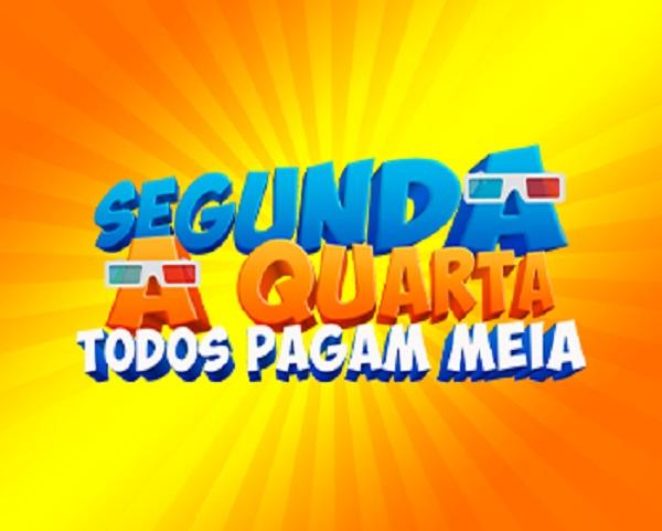 PROMOÇÃO - DE 2ª a 4ª TODOS PAGAM MEIA(Imagem:Divulgação)