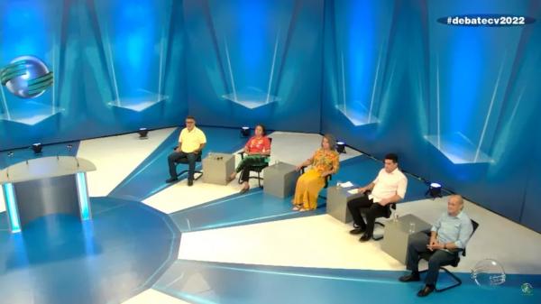 Primeiro debate ao governo do estado do Piauí reúne 9 candidatos.(Imagem:Reprodução/ YouTube/ TV Cidade Verde)