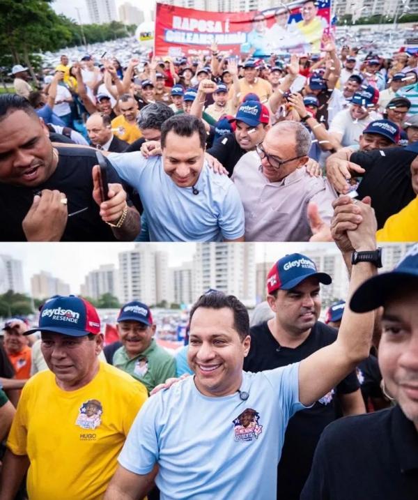 Gleydson Resende arrasta multid&atilde;o no lan&ccedil;amento da pr&eacute;-candidatura de Orleans Brand&atilde;o em S&atilde;o Lu&iacute;s.(Imagem:Divulga&ccedil;&atilde;o)