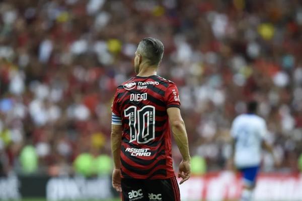  Diego se despediu em Flamengo x Avaí(Imagem:Marcelo Cortes / Flamengo )