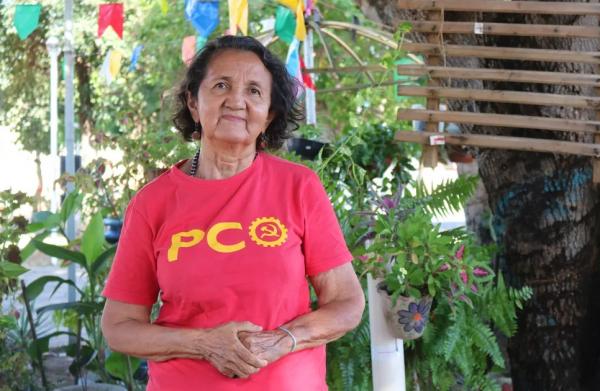 Candidata ao Governo do Piauí, Lourdes Melo (PCO).(Imagem:Mayara Valença/g1 Piauí)