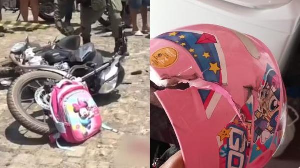 Criança de 4 anos morre em acidente entre moto e caminhão-pipa em Floriano.(Imagem:Reprodução)