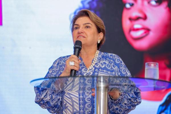 M&aacute;rcia Lopes, ministra das Mulheres.(Imagem:Gabriel Paulino)