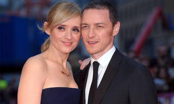 James McAvoy com a atriz Anne Marie-Duff(Imagem:Reprodução)