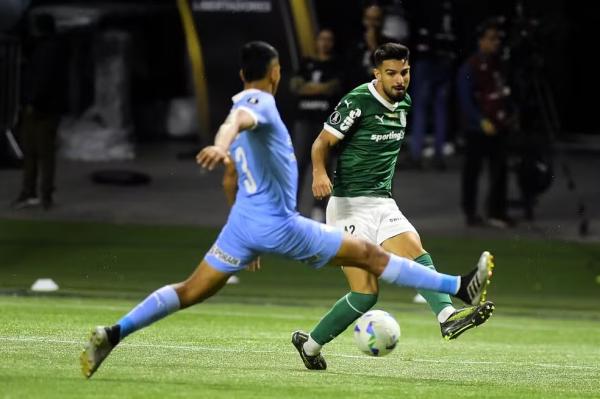 Flaco López em Palmeiras x Sporting Cristal pela Libertadores.(Imagem:Marcos Ribolli)