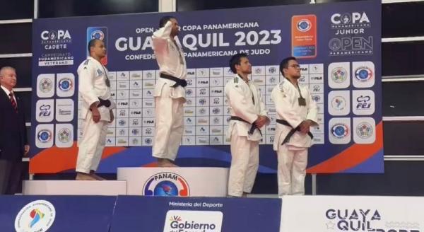 No Equador, piauiense Stanley Torres é bicampeão Sul-Americano de judô Veteranos(Imagem:Reprodução)