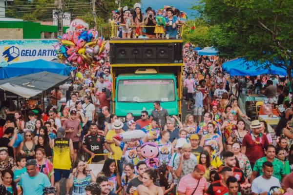 Bloco de Carnaval em 2020, última realização antes da pandemia.(Imagem:Ascom/FMCMC)