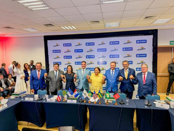 Na posse do novo presidente do Consórcio Nordeste, Rafael Fonteles defende mais acesso ao crédito e recursos para segurança pública(Imagem:Geirlys Silva)