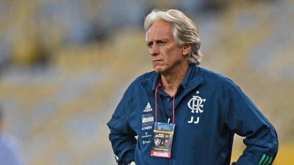 O técnico Jorge Jesus, do Flamengo, interessa ao Benfica.(Imagem:Carl de Souza/AFP)