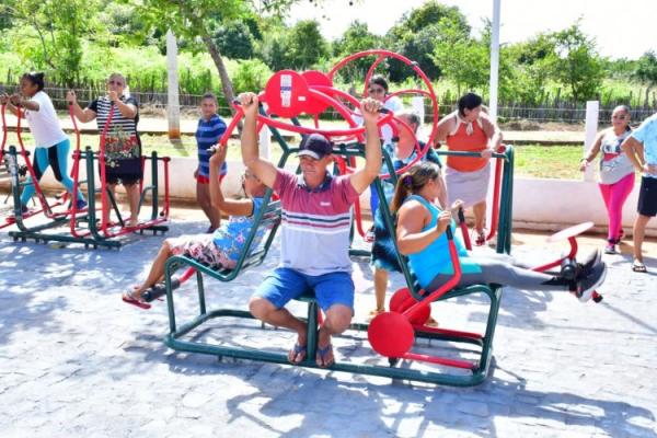 Prefeitura de Floriano inaugura academia de saúde no Distrito Amolar.(Imagem:Secom)