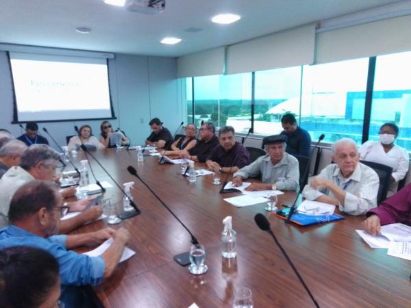 Presidente e vice do SICOMFLOR participam de reunião do Conselho Regional do SESC/SENAC.(Imagem:Divulgação)