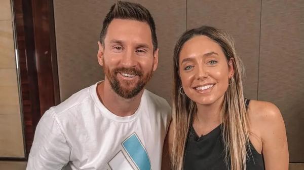 Sofía Martínez está envolvida em suposta crise de casamento de Messi.(Imagem:Reprodução/Instagram)