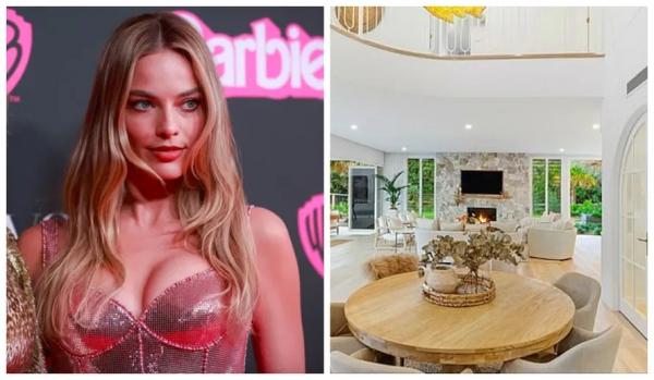 O interior da mansão de R$ 39 milhões comprada por Margot Robbie.(Imagem:Getty Images/Reprodução)