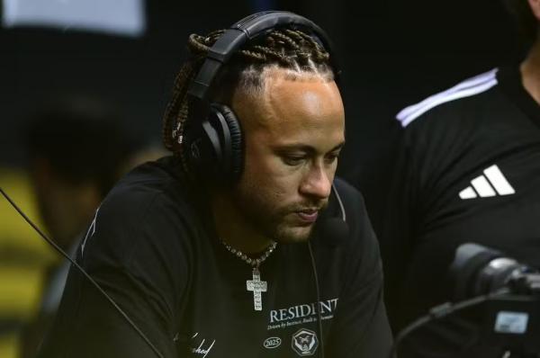Neymar em final da Kings League.(Imagem:Marcos Ribolli)