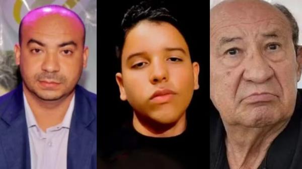 Da esquerda para a direita: En&eacute;as Abreu, Luan Kaio Leal e Ben&iacute;cio Abreu.(Imagem:Montagem/g1)