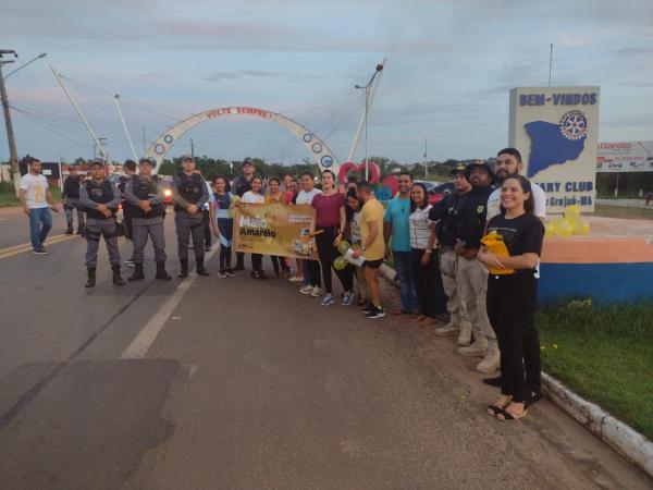 Blitz educativa em Barão de Grajaú conscientiza sobre os perigos no trânsito em alusão ao Maio Amarelo(Imagem:FlorianoNews)