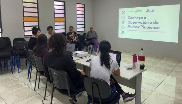 Observatório da Mulher Piauiense recebe visita de especialista para aprimorar estratégias de coleta e análise de dados(Imagem:Ascom Sempi)