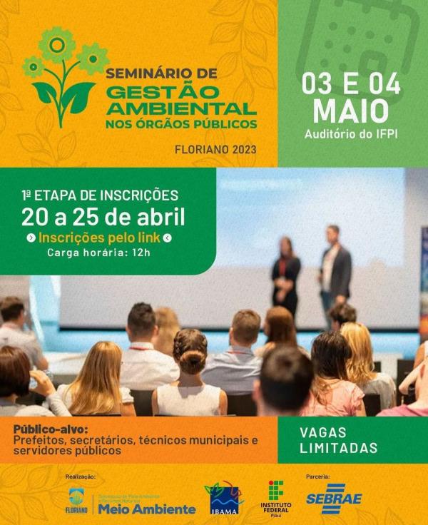 Prefeitura de Floriano promoverá seminário de educação ambiental para órgãos públicos.(Imagem:Reprodução/Instagram)